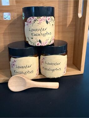 Lavender Eucalyptus Essential Oil Hand & Body Scrub 4oz- Handmade NWT